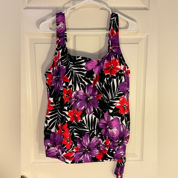 Swimsuits for All Plus‎ Size Tankini Top in Tropical Floral size 20W - Picture 1 of 5